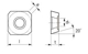 Immagine di Inserto per fresatura SEKT - SF