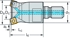 Picture of High-feed milling cutter M4002 • Conversion kit • κ=15° • metric