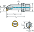 Picture of Boring bar – Lever clamping C6-PTFNR-27140-22W