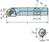 Picture of Boring bar – Rigid clamping A32T-DTFNR16