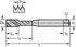 Picture of HSS-E machine taps • Paradur Xpert P • C = 2-3xTP (semi-bottom chamfer) • ≤3xD • MF/6H • DIN 371 • right hand flute 45° • Suitable for blind hole