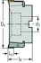 Picture of Shoulder milling cutters F2010 • Parallel bore DIN 138 transverse keyway • κ=90° • metric