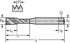 Picture of HSS-E machine taps TC117 • Advance • C = 2-3xTP (semi-bottom chamfer) • ≤3xD • UNF/2B/3B • DIN/ANSI • right hand flute 40° • Suitable for blind hole • Suitab