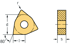 Billede af Keramik – Trigon negativ 80° WNGA-SM-MWS