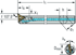 Picture of Boring bar – Copy turning system W1211 • Walter Turn • metric • Parallel shank with clamping surface