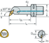 Picture of Boring bar – Screw clamping C4-SVQBR-18090-16