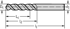 Picture of HSS deep-hole drills, extra long A1722 • UFL • DIN 1869 II • 22xD • Cylindrical shank • point angle 130°