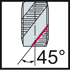 Picture of HSS-E PM machine taps • Paradur Eco Plus • C = 2-3xTP (semi-bottom chamfer) • ≤3xD • UNC/2B • DIN/ANSI • right hand flute 45° • Suitable for blind hole