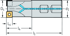 Picture of Shoulder milling cutters M4132 • DIN 1835 B shank • κ=90° • metric
