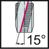 Picture of  • Paradur Ti • C = 2-3xTP (semi-bottom chamfer) • ≤2xD • UNF/3B • ~DIN 2184-1 • right hand flute 15° • Suitable for blind hole