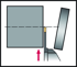 Picture of Shank tool – Radial grooving G4014...-P • Side screw clamping • Precision cooling • metric • Square shank