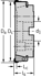 Picture of Face milling cutters F2010 • Parallel bore DIN 138 transverse keyway • κ=45° • metric