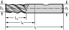 Picture of Solid carbide shoulder/slot mills MC324 • Advance • DIN 6535 HB shank • metric • flute helix angle 45° • Type 45 • center cutting capability