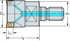 Picture of Shoulder milling cutters M5130 • Conversion kit • κ=90° • metric