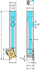 Billede af Shank tool 3° – Radial grooving G3051...-P • Grooving and parting off on high shoulders • Precision cooling • metric • Square shank