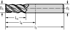 Picture of Solid carbide shoulder/slot mills MC321 • Advance • DIN 6535 HA shank • metric • flute helix angle 45° • Type N 45 • center cutting capability