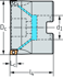 Picture of Shoulder milling cutters M5130 • Parallel bore DIN 138 transverse keyway • κ=90° • metric