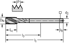 Picture of HSS-E machine taps • Paradur Inox 25 • E = 1.5-2xTP (full bottom chamfer) • ≤1,5xD • M/6HX • DIN 376 • right hand flute 25° • Suitable for blind hole