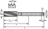 Picture of  • Paradur N • C = 2-3xTP (semi-bottom chamfer) • ≤1,5xD • UNF/3B • DIN 2184-1 • right hand flute 15° • Suitable for blind hole