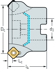 Picture of Face milling cutters M4003 • Parallel bore DIN 138 transverse keyway • κ=45° • inch