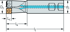 Picture of Routing cutters M4791 • DIN 1835 B shank • κ=90° • inch