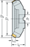 Picture of Heavy Duty Face Mill M3016 • Parallel bore DIN 138 transverse keyway • κ=60° • metric