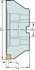 Picture of Close pitch cutters M2136 • Parallel bore DIN 138 transverse keyway • κ=90° • metric