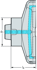 Picture of Precision XT boring tool – Basic body B5120 • Modular NCT adaptor