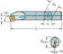 Picture of Boring bar – Screw clamping SSKCR-ISO-INNEN