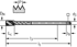 Picture of HSS-E machine taps • Paradur Xpert P • C = 2-3xTP (semi-bottom chamfer) • ≤3xD • M/6H • ~DIN 376 L • right hand flute 45° • Suitable for blind hole
