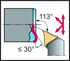 Picture of Shank tool – Copy turning system W1011...-P • Walter Turn • inch • Square shank • κ=107,5°