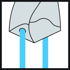 Picture of Solid carbide drills with coolant-through DC150 • Perform • DIN 6537 K • 3xD • DIN 6535 HE, <br />turned 180° <br />DIN 6535 HB • point angle 140°