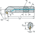 Picture of Boring bar – Screw clamping A16T-SDUCR2-X