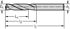 Picture of Solid carbide twist drills A1163 • DIN 6539 • 3xD • point angle°