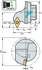 Picture of Replaceable head – screw clamping Q...-SDXC • Walter Turn • metric • QuadFit