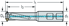 Picture of Indexable insert thread milling cutter T2712 • DIN 1835 B shank • inch • ≤2,5xD • number of rings with inserts=1