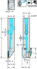 Picture of Shank tool – Radial grooving G4014...-P • Side screw clamping • Precision cooling • metric • Square shank