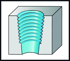 Picture of  • Paradur Inox • NPT/NORMAL • PWZ-NORM • Suitable for blind hole • Suitable for through hole