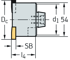 Billede af Circular slot milling cutters F2036 • Modular NCT adaptor • κ=90° • metric