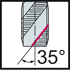 Picture of HSS-E machine taps • Paradur Xpert N • C = 2-3xTP (semi-bottom chamfer) • ≤3xD • UNC/2B • DIN/ANSI • right hand flute 35° • Suitable for blind hole • S