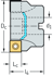 Picture of Shoulder milling cutters M4132 • Parallel bore DIN 138 transverse keyway • κ=90° • metric