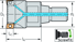 Picture of Shoulder milling cutters M5130 • ScrewFit • κ=90° • inch