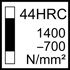 Billede af HSS-E machine taps • Paradur Ti • C = 2-3xTP (semi-bottom chamfer) • ≤2xD • UNC/3B • ANSI B94.9 • right hand flute 15° • Suitable for blind hole