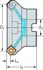 Picture of Face milling cutters M5009 • Parallel bore DIN 138 transverse keyway • κ=45° • metric