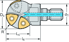 Picture of Copy milling cutters F2239B • Conversion kit • metric