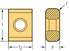 Picture of Tangential rhombic P44280 ...-D57