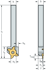 Picture of Shank tool – Radial grooving G3011 • Screw clamping • metric • Square shank