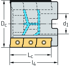 Billede af Helical milling cutters F4138 • Parallel bore DIN 138 transverse keyway • κ=90° • inch