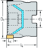 Picture of Shoulder milling cutters F5141 • Parallel bore DIN 138 transverse keyway • κ=90° • metric