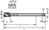 Picture of HSS-E machine taps • Paradur Xpert P • C = 2-3xTP (semi-bottom chamfer) • ≤3xD • M/6H • ~DIN 376 XL • right hand flute 45° • Suitable for blind hole